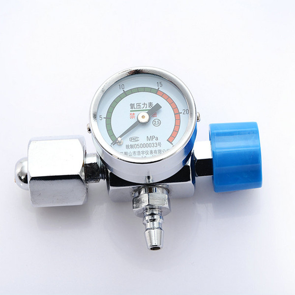 Oxygen Pressure Gauge Pressure Reducing Valve Table Oxygen Cylinder Single Meter Valve 10L15L20L40L Rising Valve Aquarium