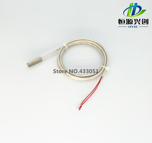 SMD temperature sensor / PT100 platinum RTD / tetrafluoroethylene silver shielded cable / three-wire system