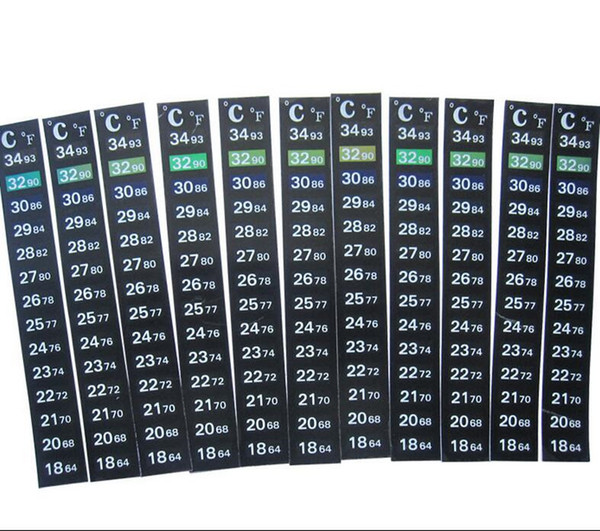 100pcs /lot indoor fridge freezer fish tank aquarium thermometer sticker temperature adhesive sticky