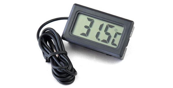 Professinal Mini Digital LCD Probe Aquarium Fridge Freezer Thermometer Thermograph Temperature Meter for Refrigerator -50~ 110 Degree FY-10