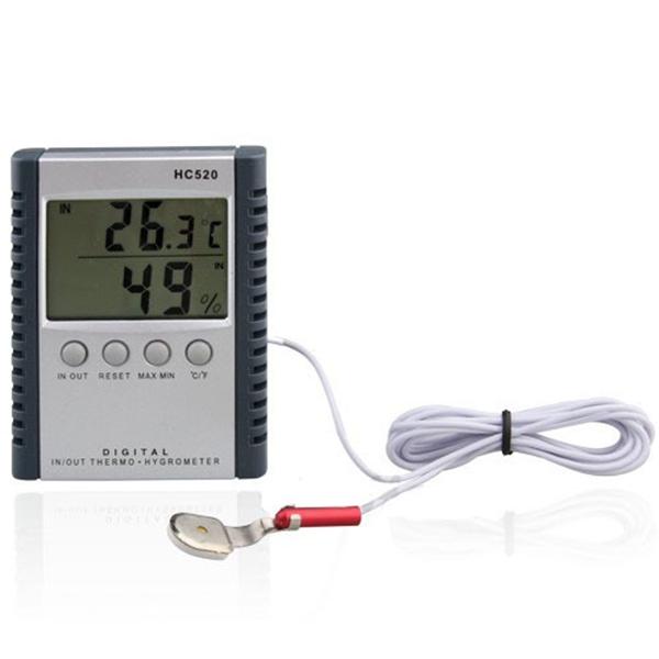 Digital Thermometer Hygrometer Temperature & Humidity Meter for indoor & outdoor LCD display HC520 in retail package 50pcs/lot