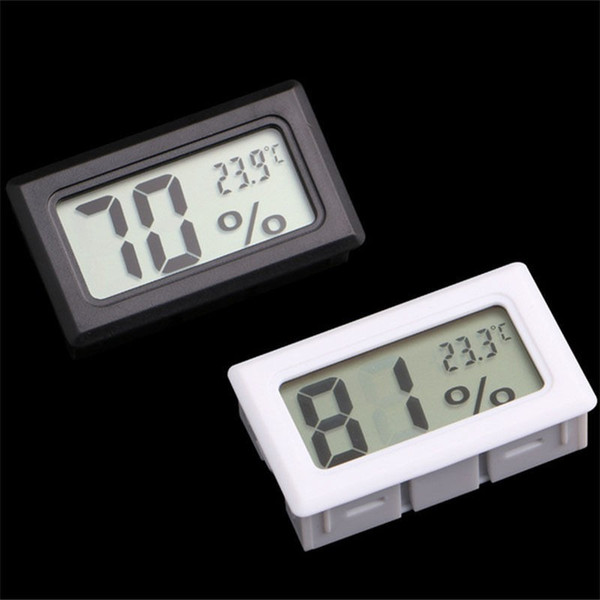 Wholesale-Mini Digital LCD Indoor Temperature Humidity Meter Thermometer Hygrometer Gauge