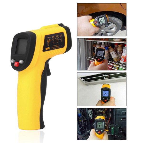 BENETECH Digital Non-Contact -50 To 550 degree LCD IR Laser Infrared Thermometer Themperature Measurement Electronic Point Gun