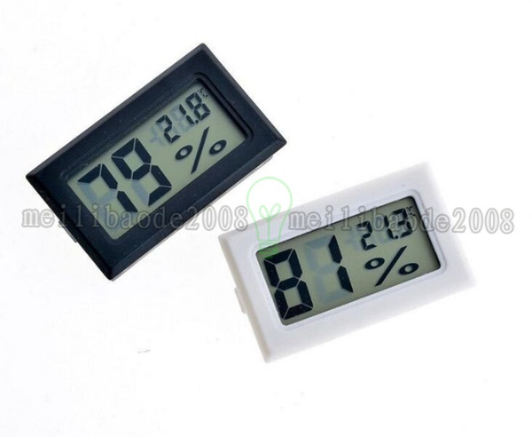 2017 new black / white FY-11 Mini Digital LCD Environment Thermometer Hygrometer Humidity Temperature Meter In room refrigerator icebox MYY