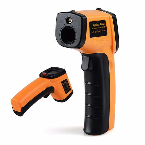 GM320 Laser LCD Digital IR Temperature Meter Gun Point -50~380 Degree Non-Contact Thermometer 1pc