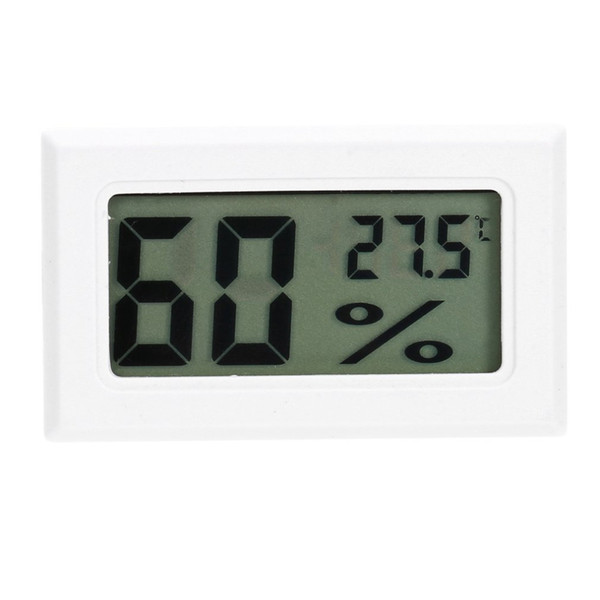 Small Mini Temperature Humidity Meter Mini Digital LCD Indoor Fridge Electronic Temperature Sensor Hygrometer Gauge Digital Display Type