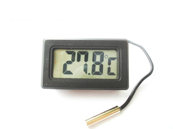 Waterproof LCD C/F Display Digital Thermometer Temperature Controller - 50 deg c to 110 deg c + 2cm Waterproof Probe