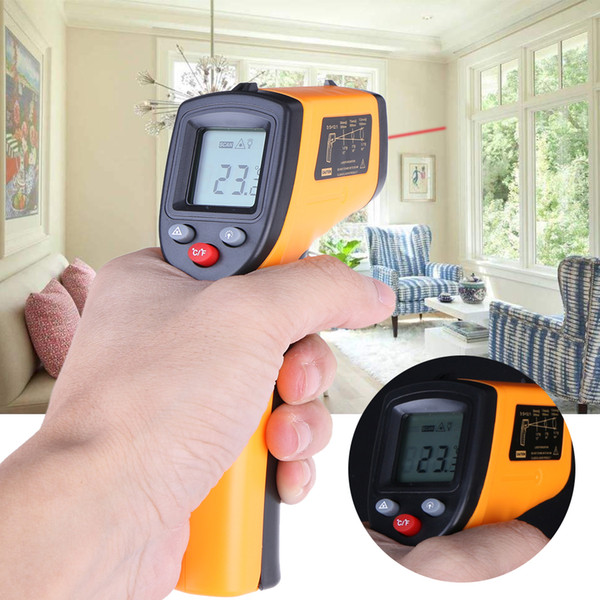 Digital GM320 Infrared Thermometer Non Contact Pyrometer IR Laser Point Gun with Backlight -50~380degree For Industial Use