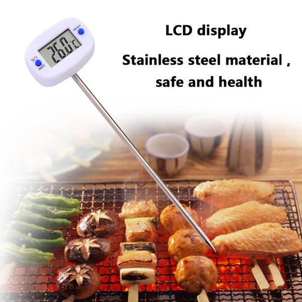 Rotary Digital Food Meat Thermometer FOR BBQ Water Milk Chocolate Oven Cooking Oil Cooking Thermometer Electronic Probe