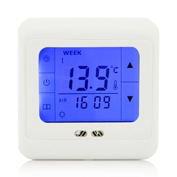 Programmable Blue Digital electronic Backlight Touch Screen Floor Heating Display Thermostat Room Temperature Controller