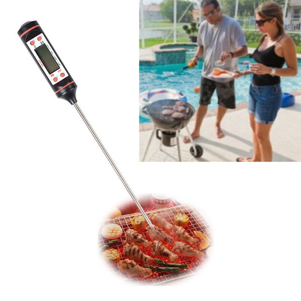 Meat Thermometer Kitchen Digital Cooking Food Probe Electronic BBQ Household Temperature Detector Tool with retail packaging