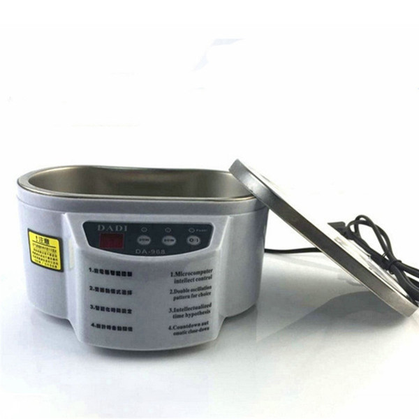 Ultrasonic Cleaner Digital Ultrasound Wave Washing Unit for Jewelry Glasses with Steel Lid High Quality Cleaning Equipment 600ML