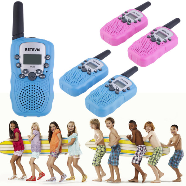 2 PCS/ lot RT-388 Walkie Talkie Toys For Children 0.5W 22CH Two Way Kids Radio Boys and Girls Brithday Xmas Gift