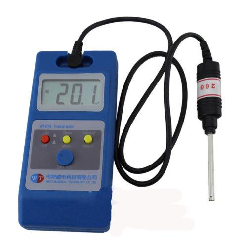 Freeshipping LCD Gaussmeter Tesla Meter Surface Magnetic Field Tester w/ Ns Function WT10A