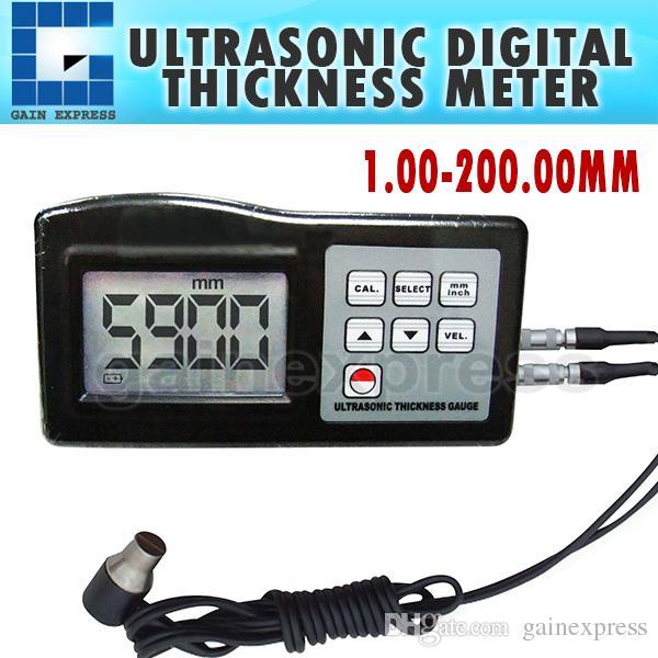 TM-8812 Digital Ultrasonic Thickness Gauge Meter 1.0~200mm Tester Metal/Non-Metal Steel Cast Iron Aluminum