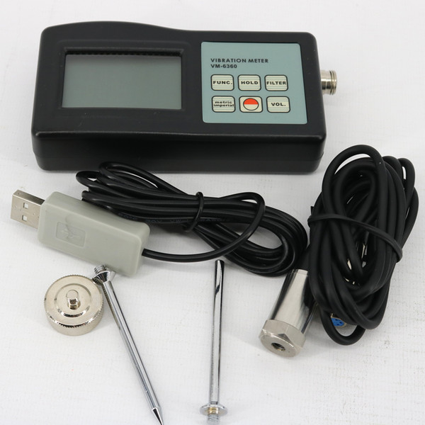 VM6360 Vibration Meter VM-6360 RPM (revolution) 5-100000r/min Frequency: 0.1 to 10KHz