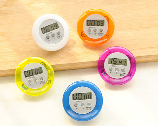 Multi Color Mini LCD Novelty Digital Kitchen Timer Magnetic Electronic Clip Alarm Home Kitchen Countdown Count Down Factory Price