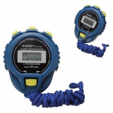 Professinal Quartz Timer KADIO KD6128 Waterproof Alarm Chronograph Electronic Stopwatch Running Timer KD-6128 Sports Timer CCA6804 200pcs