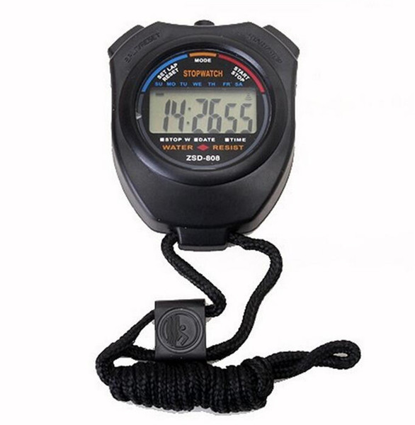 New Sports Stopwatch Stop Watch LCD Digital Professional Chronograph Alarm Clock Timer Counter DHL FEDEX free