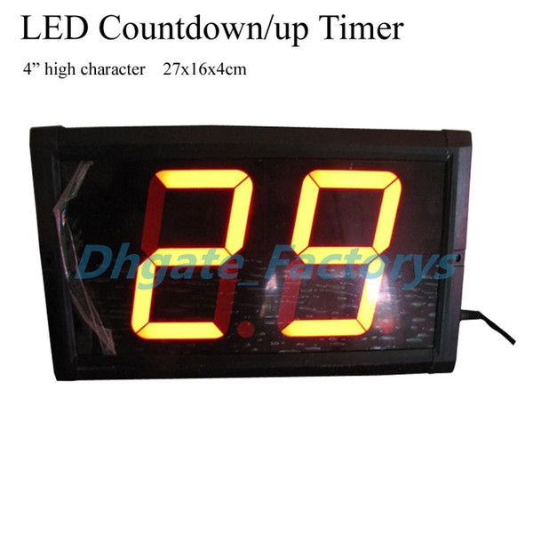 New 4'' High 2-Digits LED Counter Timer LED Countdown Clock LED Digital Timer For Queue System Management Wireless Calling System Queue Sig