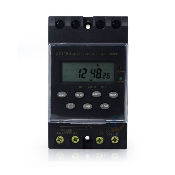 NEW ZYT16G Timer Switch Timer Controller LCD display,1 channel automatic program / programmable timer switch 220V