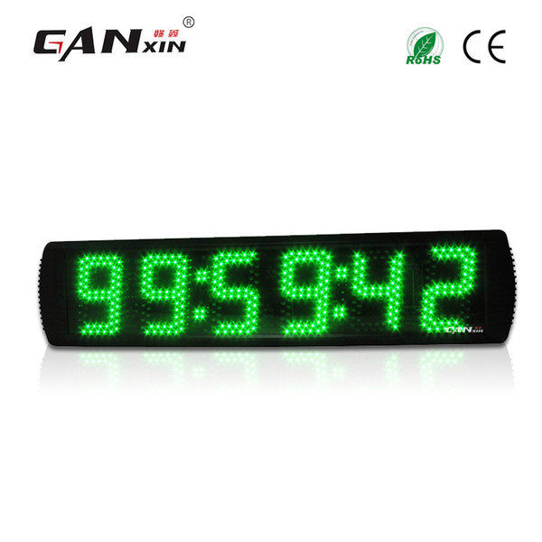 [GANXIN] 5'' 6 Digits Led Marathon Race Timer Led Display Wall Clock Using for Many Kinds of Races Outdoor Timer Retailing and Wholesale