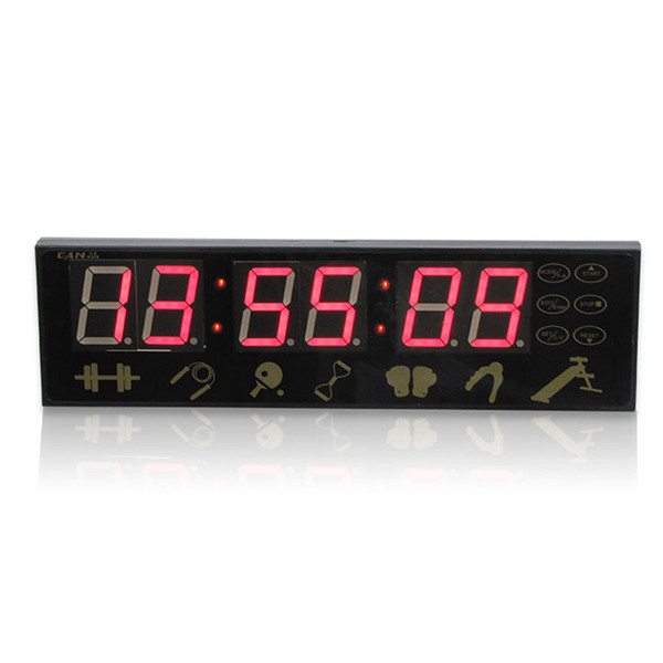 [Ganxin]1.5 inch Programmable Interval Wireless LED Fitness Equipment Gym Stopwatch Home Gym Training Timer Modern Design Wall Clock