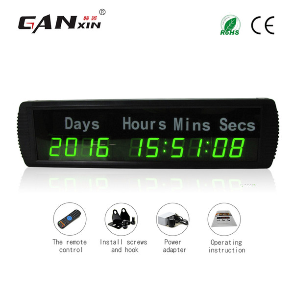 [GANXIN]1.8'' 10 Digit Plus Led Timing Digital Clock 9999 DAY Display Clearly Countdown Clock Fight Wall Timer