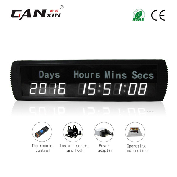 [GANXIN]1.8'' 10 Digit Plus Best-Selling Led Timing Sports Digital Clock 9999 DAY Display Event Timer Electronic Factory Supply freeshipping