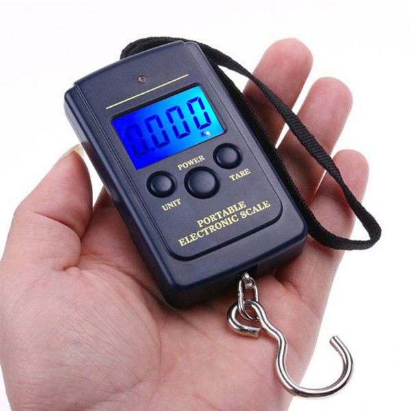 Hot.Sale 40kg x 10g Mini Digital Scale for Fishing Luggage Travel Weighting Steelyard Hanging Electronic Hook Scale Black