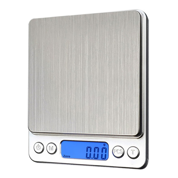 Portable Digital Kitchen Bench Household Scales Balance Weight Digital Jewelry Gold Electronic Pocket Weight + 2 Trays balance