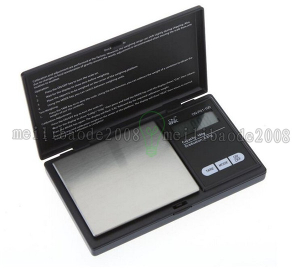 Hot 100g * 0.01g Mini LCD Electronic Digital Pocket Scale Jewelry Gold Diamond Weighting Scale Gram Weight Scales FREE SHIPPING MYY