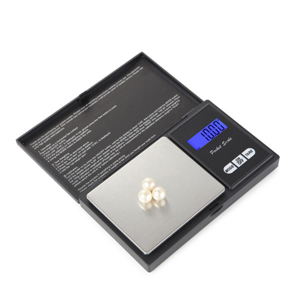 Pocket Digital Scale Silver Coin Gold Diamond Jewelry Weigh Balance Weight Scale 4 Specification No Battery Free DHL 500