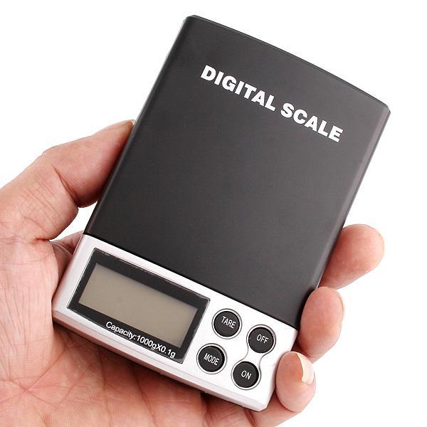 100pcs Portable LCD Mini Electronic Balance Weight Scale Pocket Jewelry Diamond Weighting Scales 1000g x 0.1g