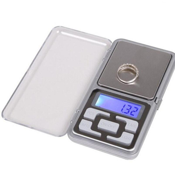 Digital Scales Digital Jewelry Scale Gold Silver Coin Grain Gram Pocket Size Herb Mini Electronic backlight 100g 200g 500g LX6451