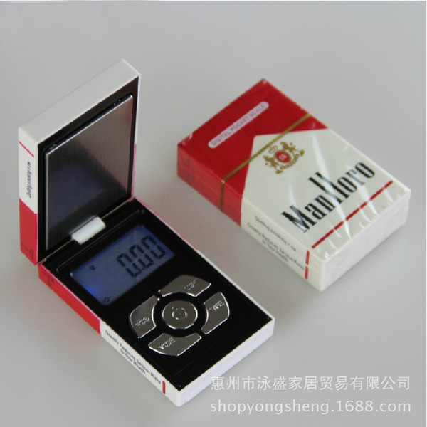 Wholesale 200g x 0.01g Digital Pocket Scale Balance Weight Jewelry Scales 0.01 gram Cigarette Case Free Shipping Dropshipping