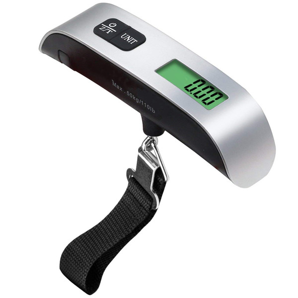 Luggage Weight Scales Portable Hanging LCD Display Electronic Digital Scale Luggage Bag Weighting Scale 110lb/50kg GGA1778