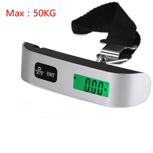 Luggage Scale Electronic Digital Scale Portable Suitcase Travel Bag Hanging Scales Balance Weight Thermometer LCD Display