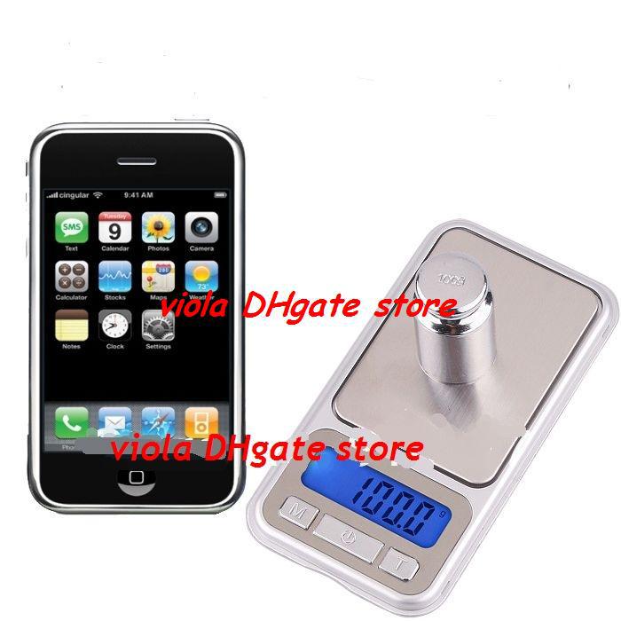 50pcs/lot 0.01g x 200g Gram Mini Electronic LCD Digital Jewelry Scale for iPhone Pocket