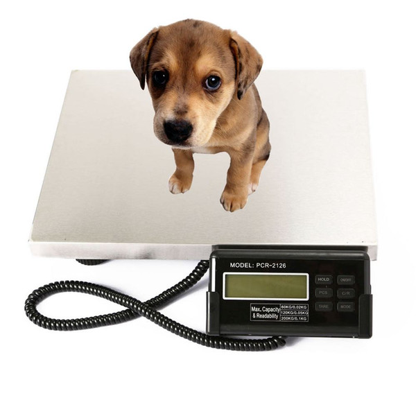 440lb 200kg WEIGHING SCALE LCD Digital Shipping Postal STAINLESS Vet Livestock Pet Animal Weighing Scale Machine