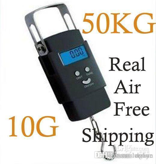 Hotsale 50 KG x 10G 50kg-10g Digital Hanging Luggage Fishing Weight Scale retail freeshipping