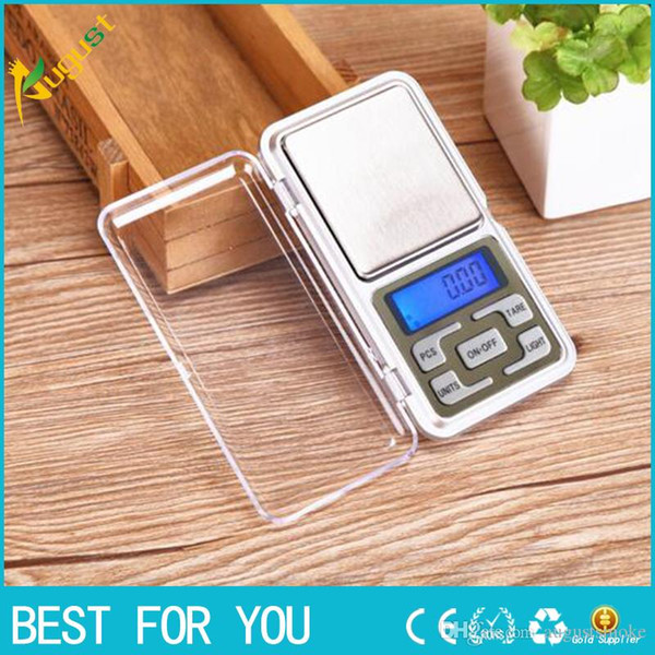 Mini Electronic Digital Scale Jewelry weigh Scale Balance Pocket Gram LCD Display Scale With Retail Box 500g/0.1g 200g/0.01g new