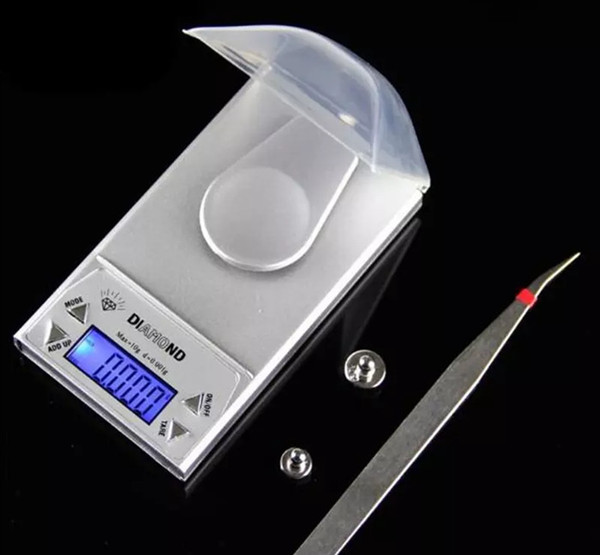 50g 20g 10g 0.001g Mini Electronic Digital Jewelry Scale Balance Pocket Gram LCD Display With poise weight + tweezer