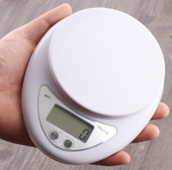 Portable Digital Kitchen Scale Acc 5Kg x 1g Kitchen Scale Fast free shipping