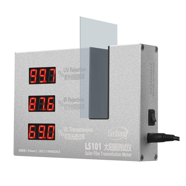 Window Tint Transmission Meter for glass film with 365nm UV 950nm IR Rejection 550nm visible light Transmittance LS101