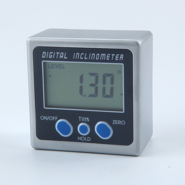 Digital Inclinometer PRO 360 Degrees Electronic Aluminum Alloy Protractor Three Magnet Base LCD Level Box Angle Gauge Meter