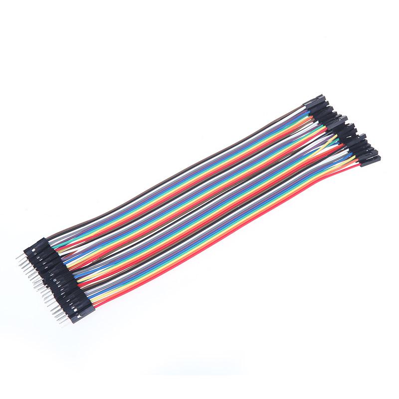 40pcs 20cm 2.54mm Male to Female Dupont Wire Jumper Cable for Arduino Breadboard