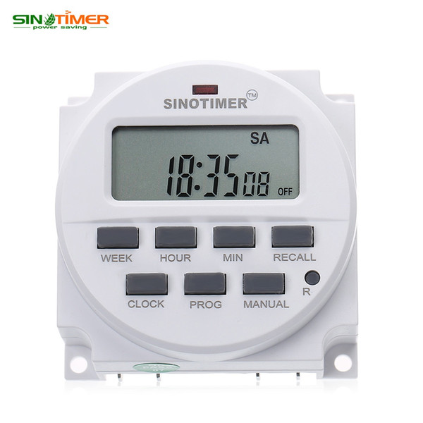 220 - 240V AC / 12V DC 7 Days Programmable Timer Switch with UL listed Relay inside and Countdown Time Function New +NB