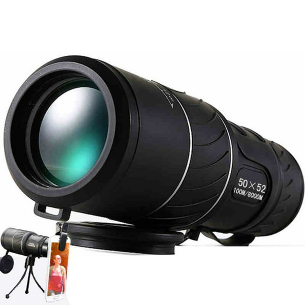 HD Compact Monocular Zoom 50x52 Zoom Telescope Binoculars high-power high-definition Adjustable Daytime good for gift