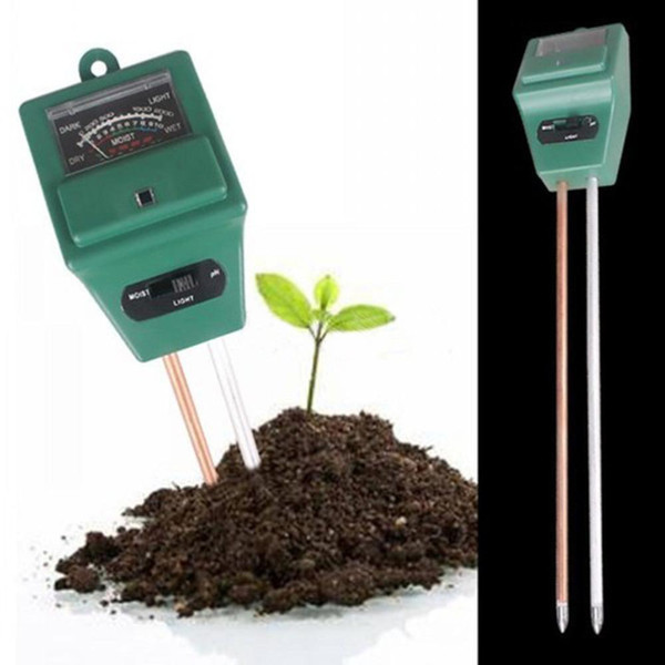 3 in 1 PH Tester Soil Water Moisture Light Test Meter for Garden Plant Flower Plant PH Testerfree shipping